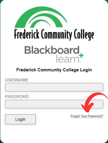 FCC Blackboard Recover Password